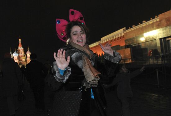 New Year celebrations on Red Square, Moscow