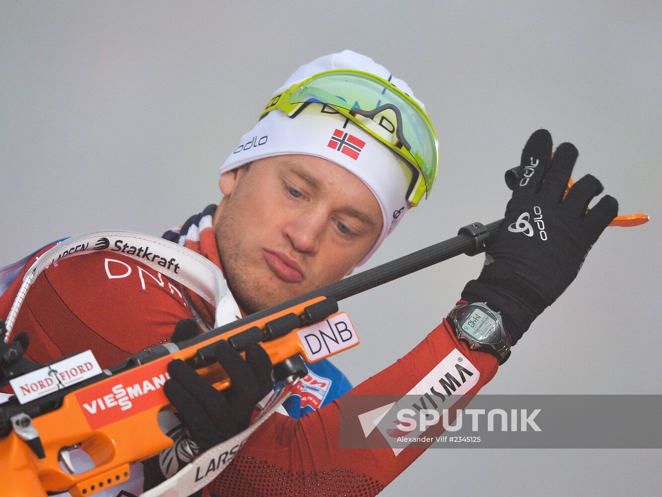 Biathlon 4th stage of World Cup. Men's Sprint