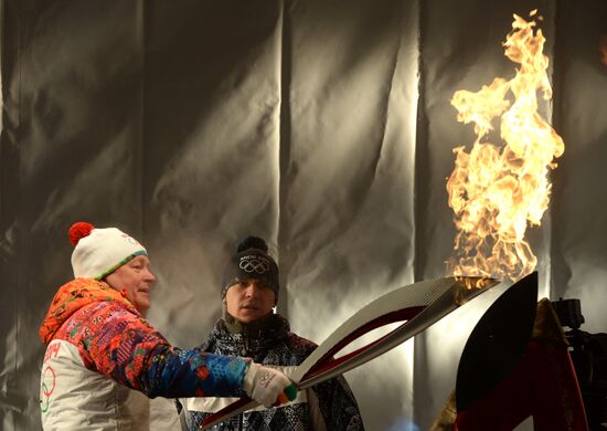 Sochi 2014 Olympic torch relay. Perm