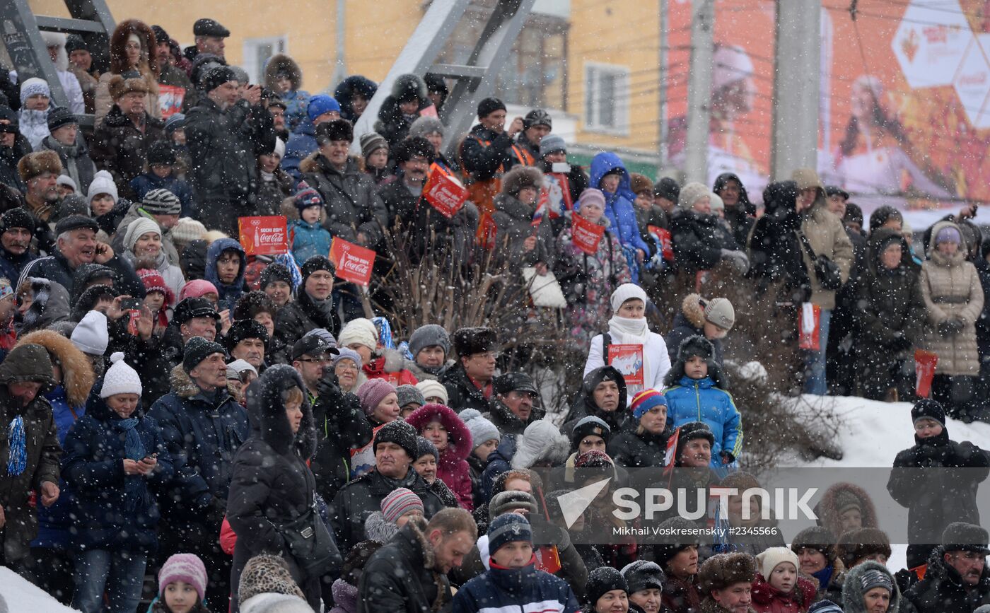 Olympic torch relay. Kirov