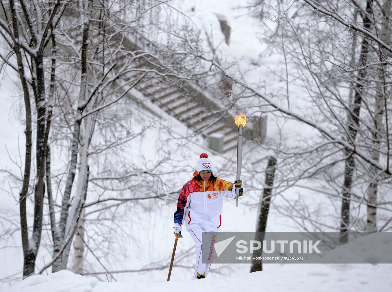 Olympic torch relay. Kirov