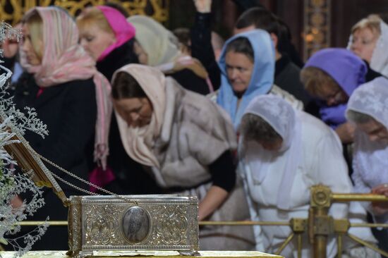 Christmas service at Cathedral of Christ the Savior