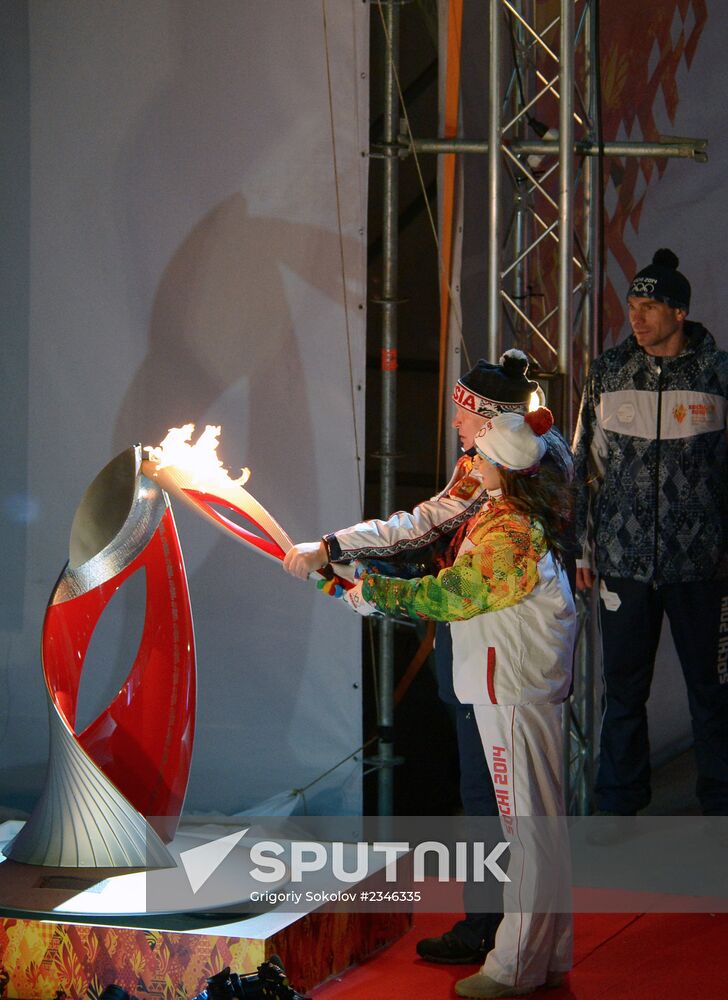 Sochi 2014 Olympic torch relay. Nizhny Novgorod. Day 2
