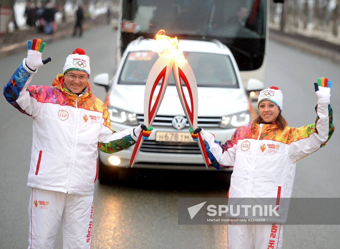 Olympic torch relay in Saransk