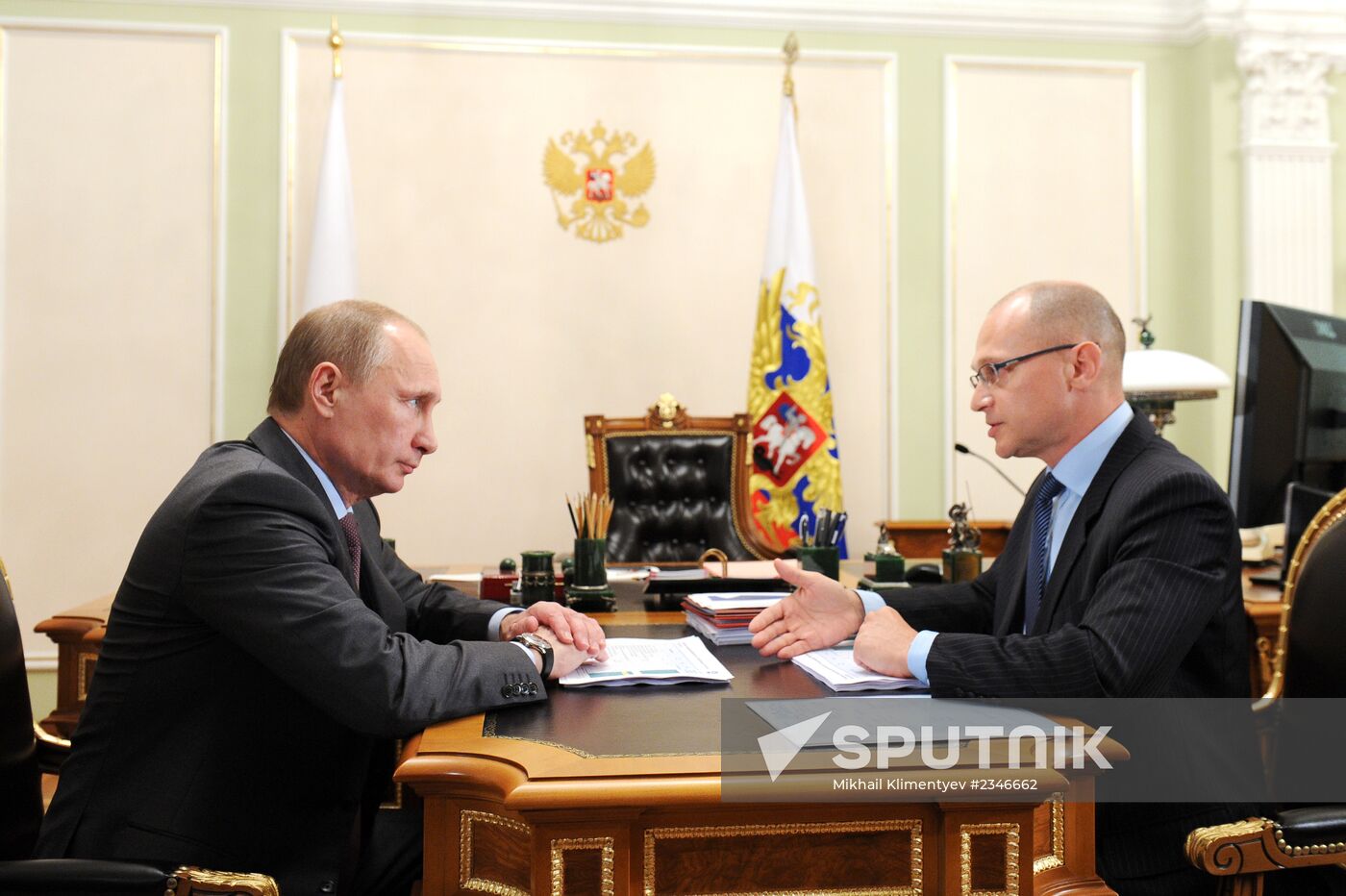 Vladimir Putin meets with Sergei Kiriyenko