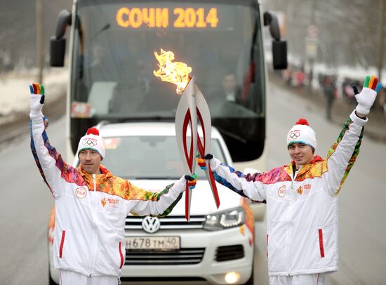 Olympic torch relay in Saransk