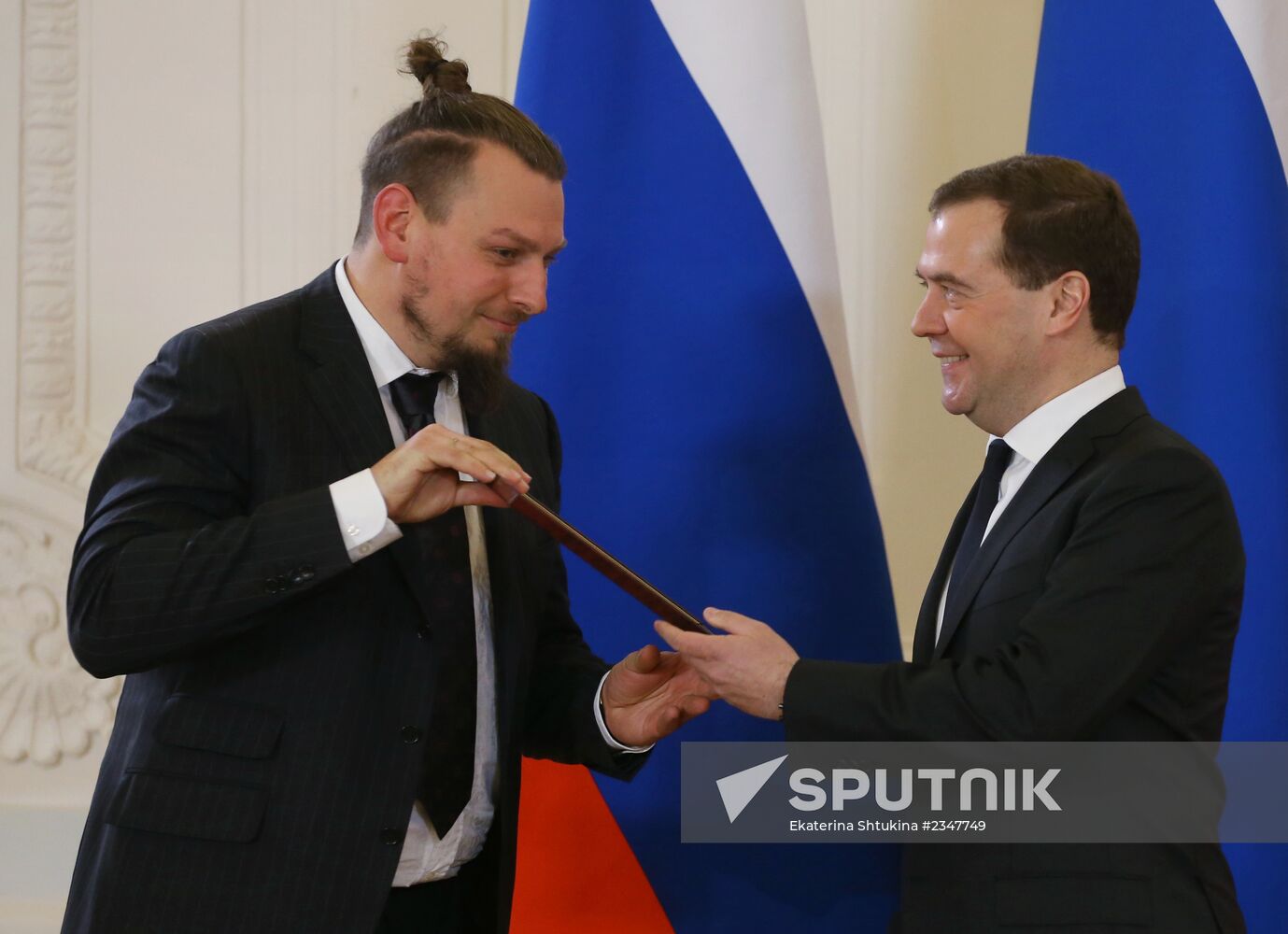 D.Medvedev presents diplomas to laureates of government prize in mass media