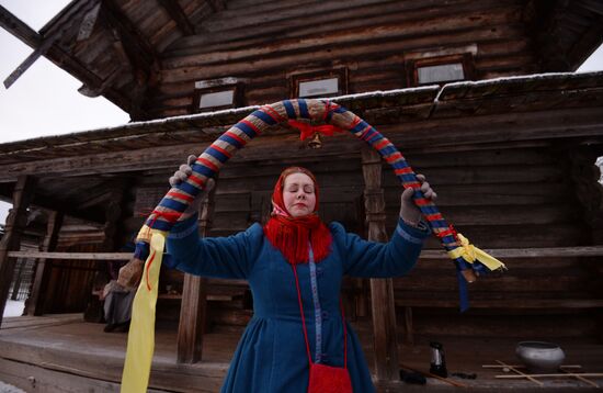 Holiday program "Vasilyev evening" at Vitoslavlitsy museum