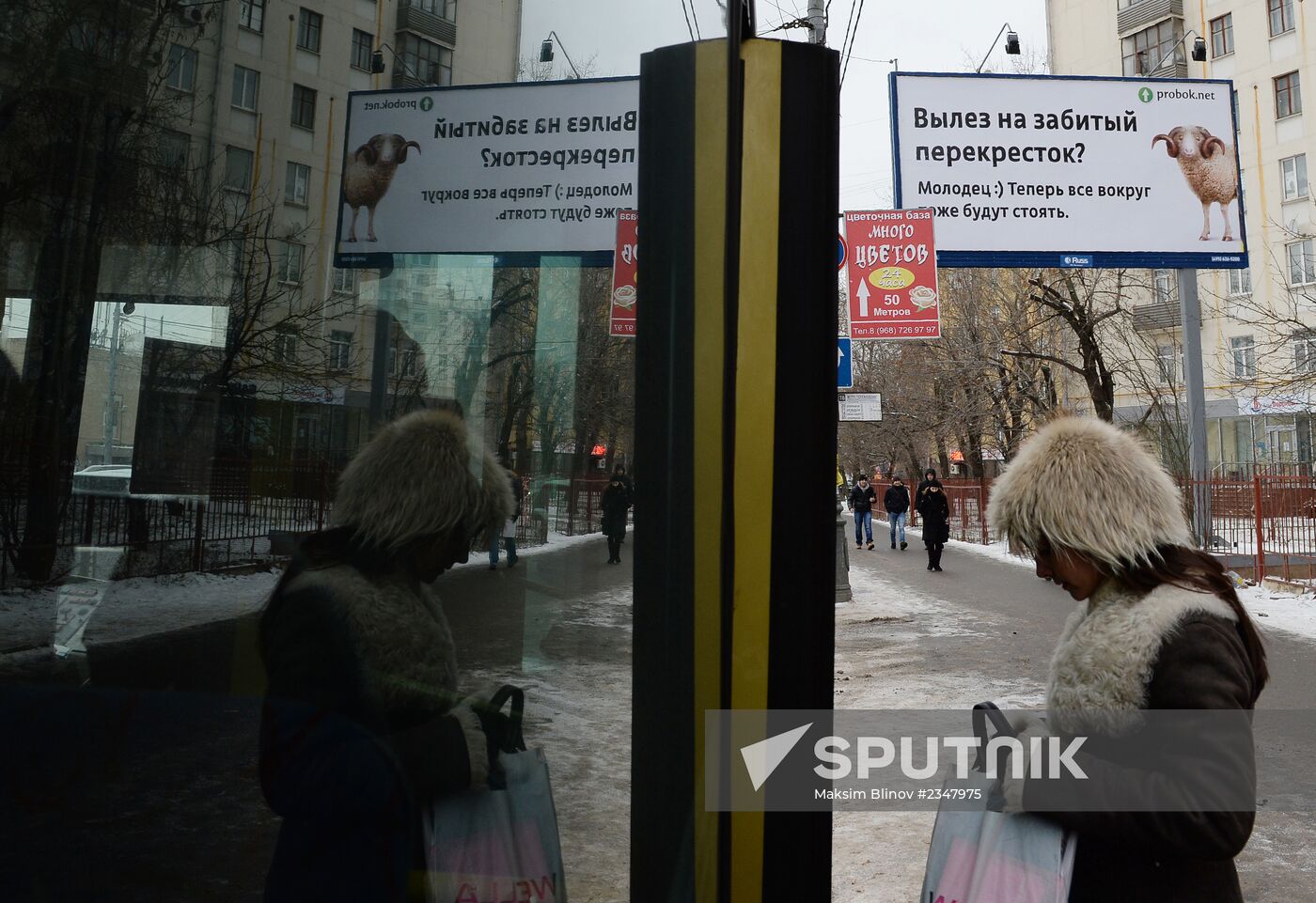 Traffic violator-mocking banners appear in Moscow