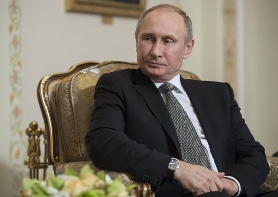 Vladimir Putin meets with Viktor Orban