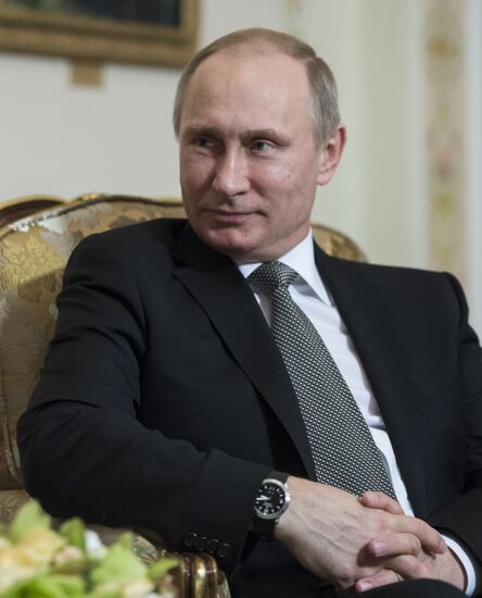 Vladimir Putin meets with Viktor Orban