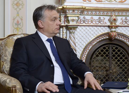 Vladimir Putin meets with Viktor Orban