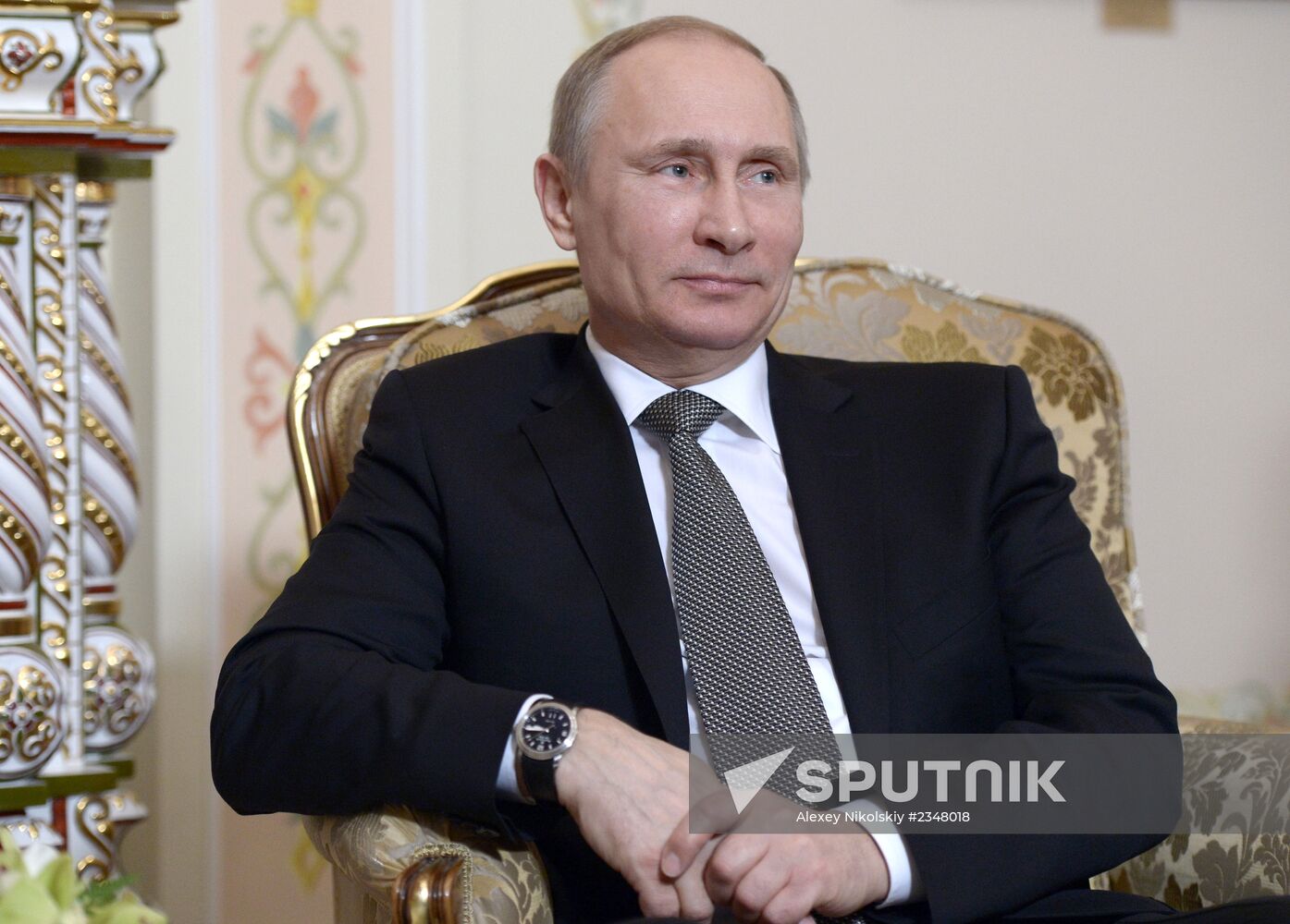 Vladimir Putin meets with Viktor Orban
