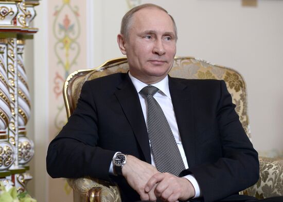 Vladimir Putin meets with Viktor Orban