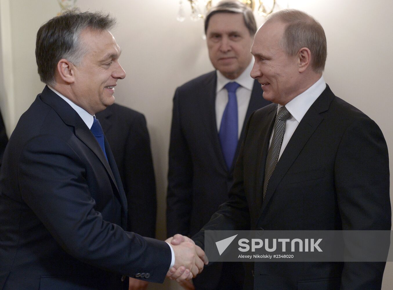 Vladimir Putin meets with Viktor Orban