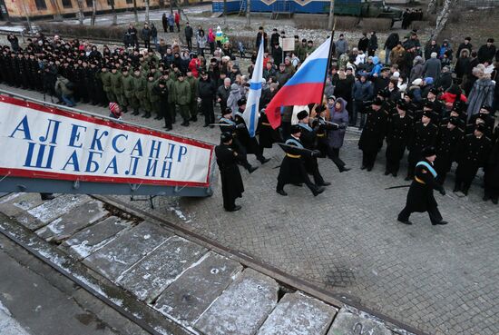 Major amphibious ship "Alexander Shabalin" returns to Baltiysk from sea