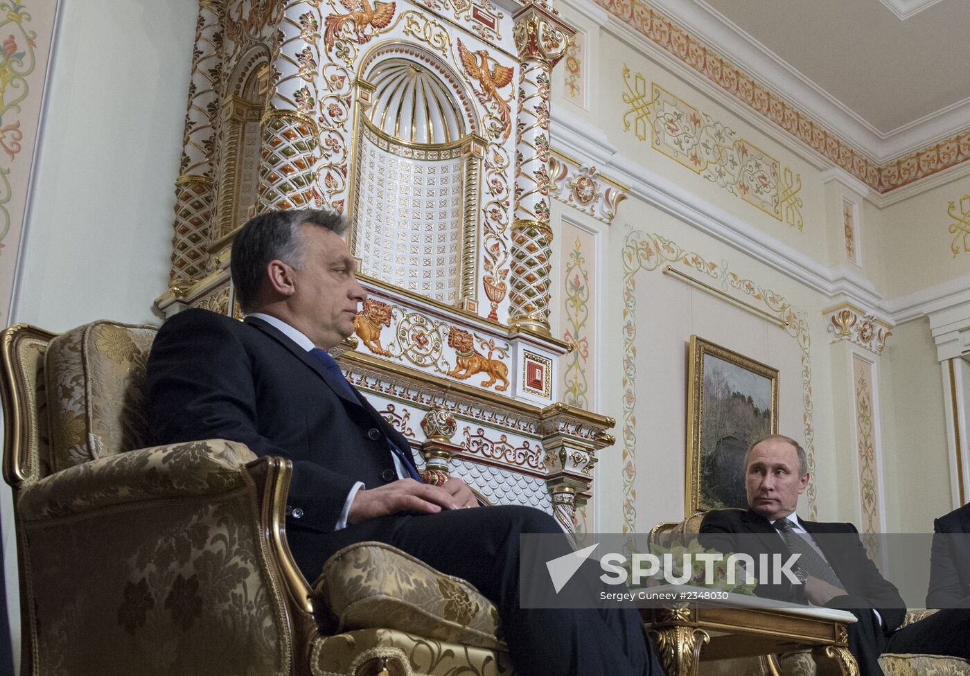 Vladimir Putin meets with Viktor Orban