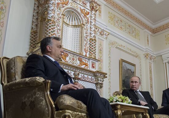 Vladimir Putin meets with Viktor Orban