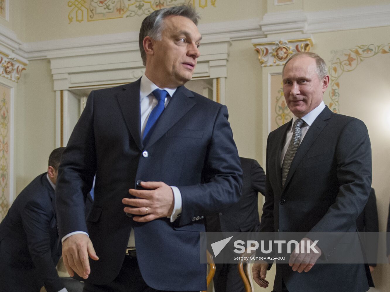 Vladimir Putin meets with Viktor Orban