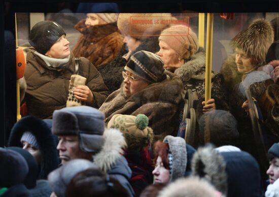 The Three Kings' gifts brought to St.Petersburg