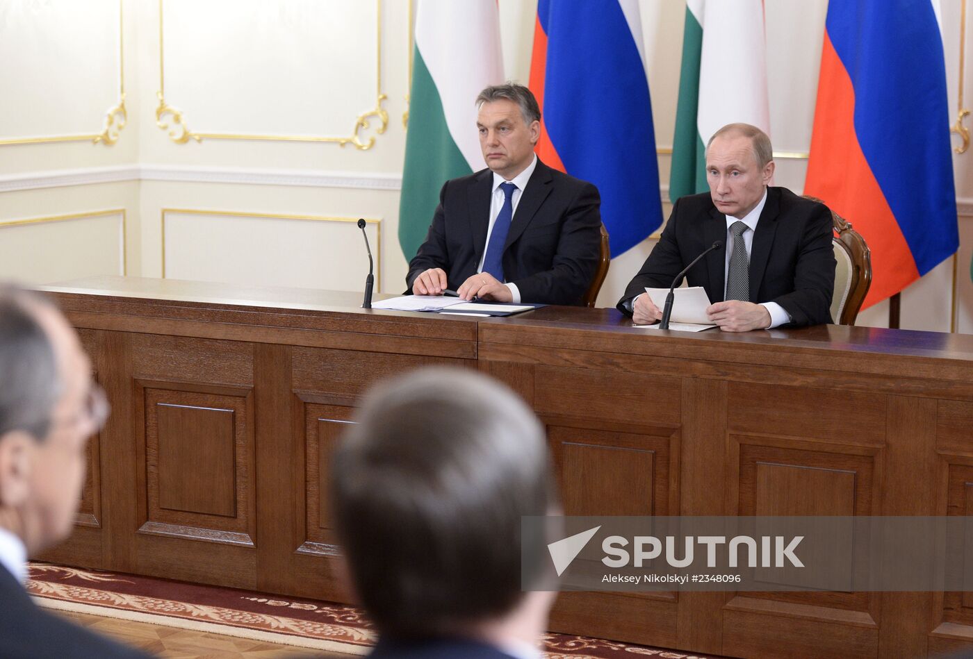 Vladimir Putin meets with Viktor Orban