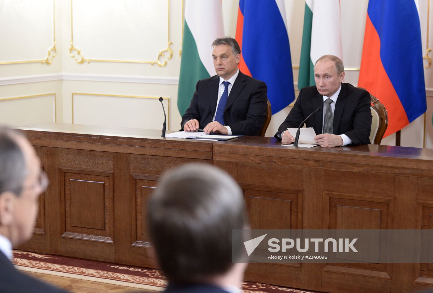 Vladimir Putin meets with Viktor Orban