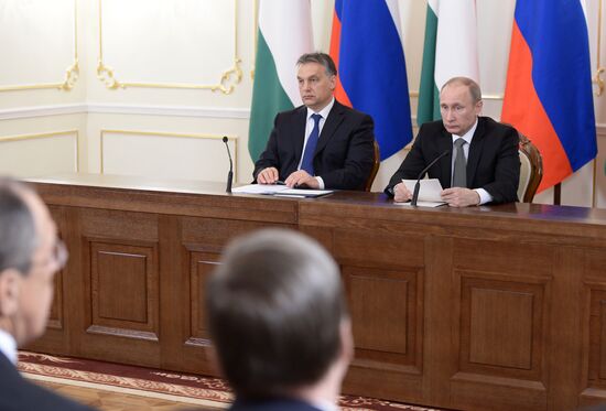 Vladimir Putin meets with Viktor Orban