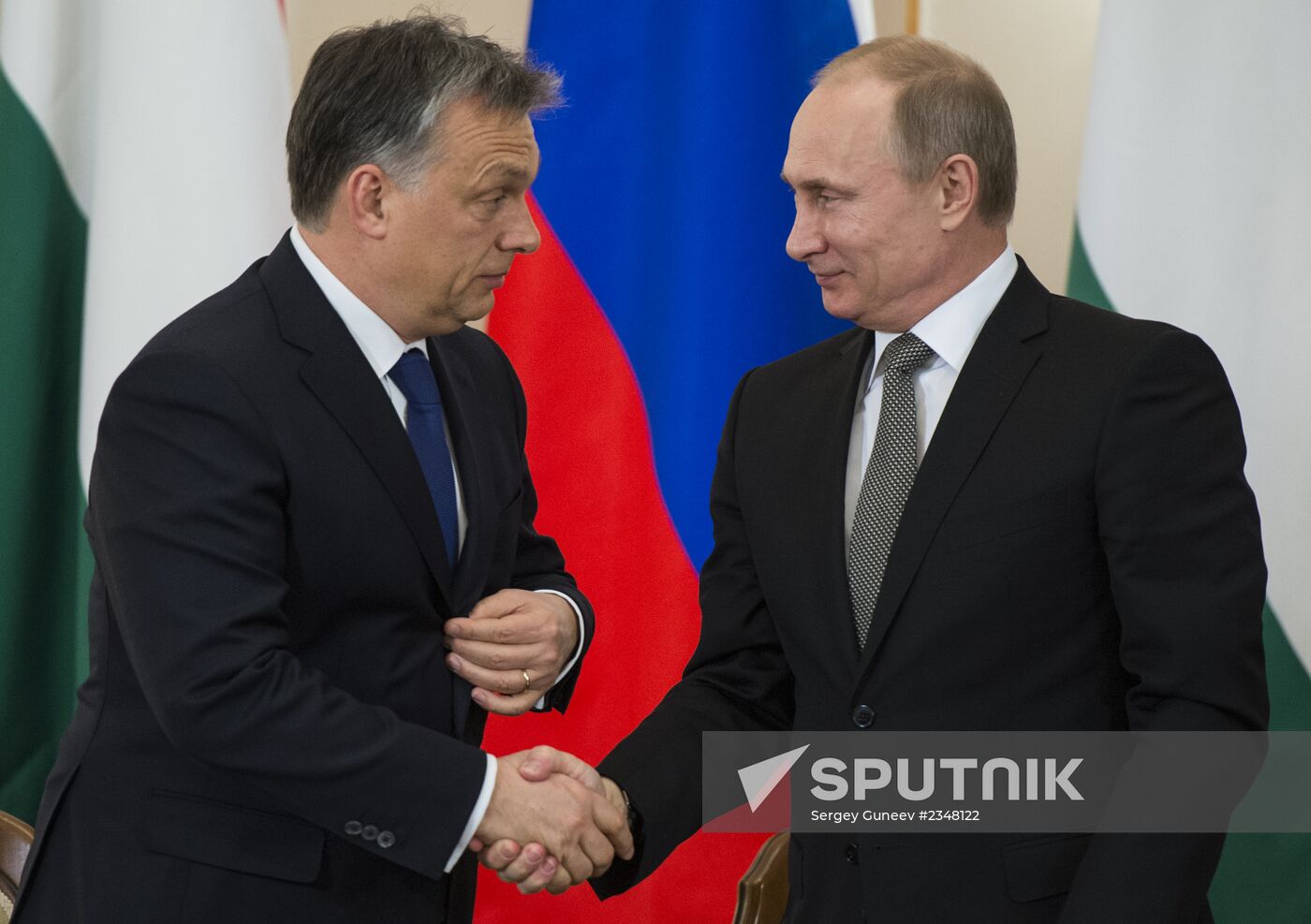 Vladimir Putin meets with Viktor Orban