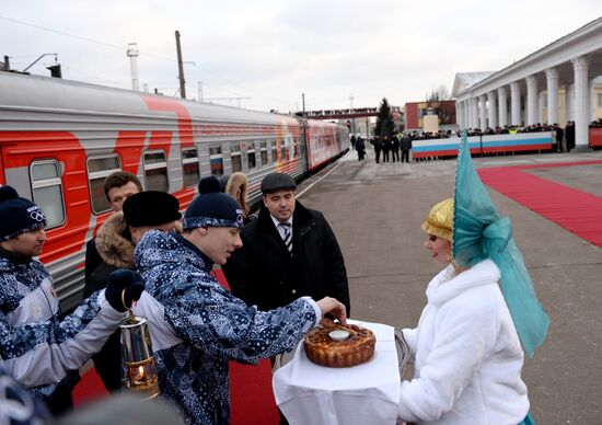 Olympic torch relay. Oryol