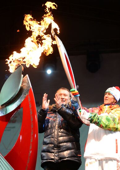 Olympic Torch Relay. Bryansk