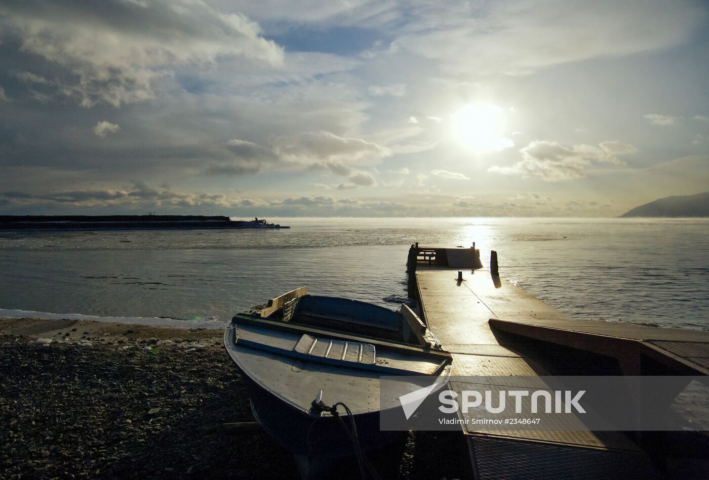 Lake Baikal in winter