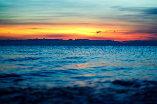 Lake Baikal in winter