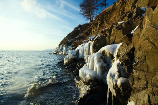 Lake Baikal in winter