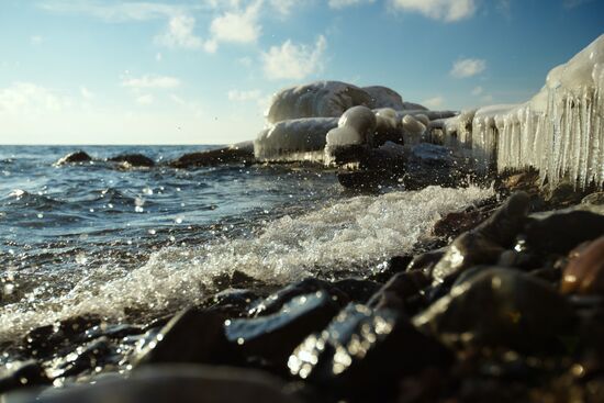 Lake Baikal in winter