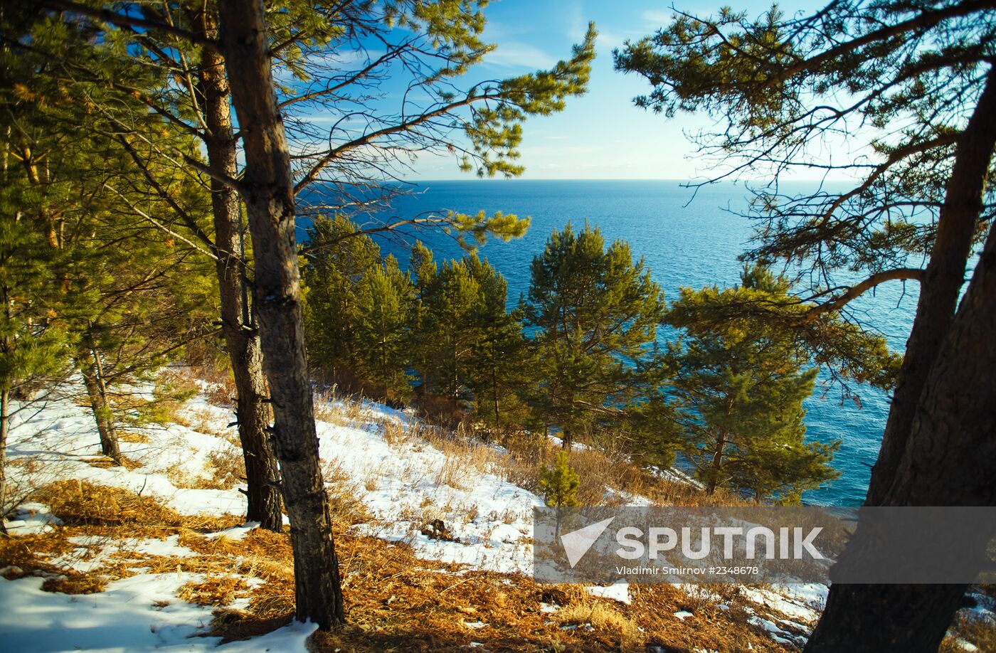 Lake Baikal in winter