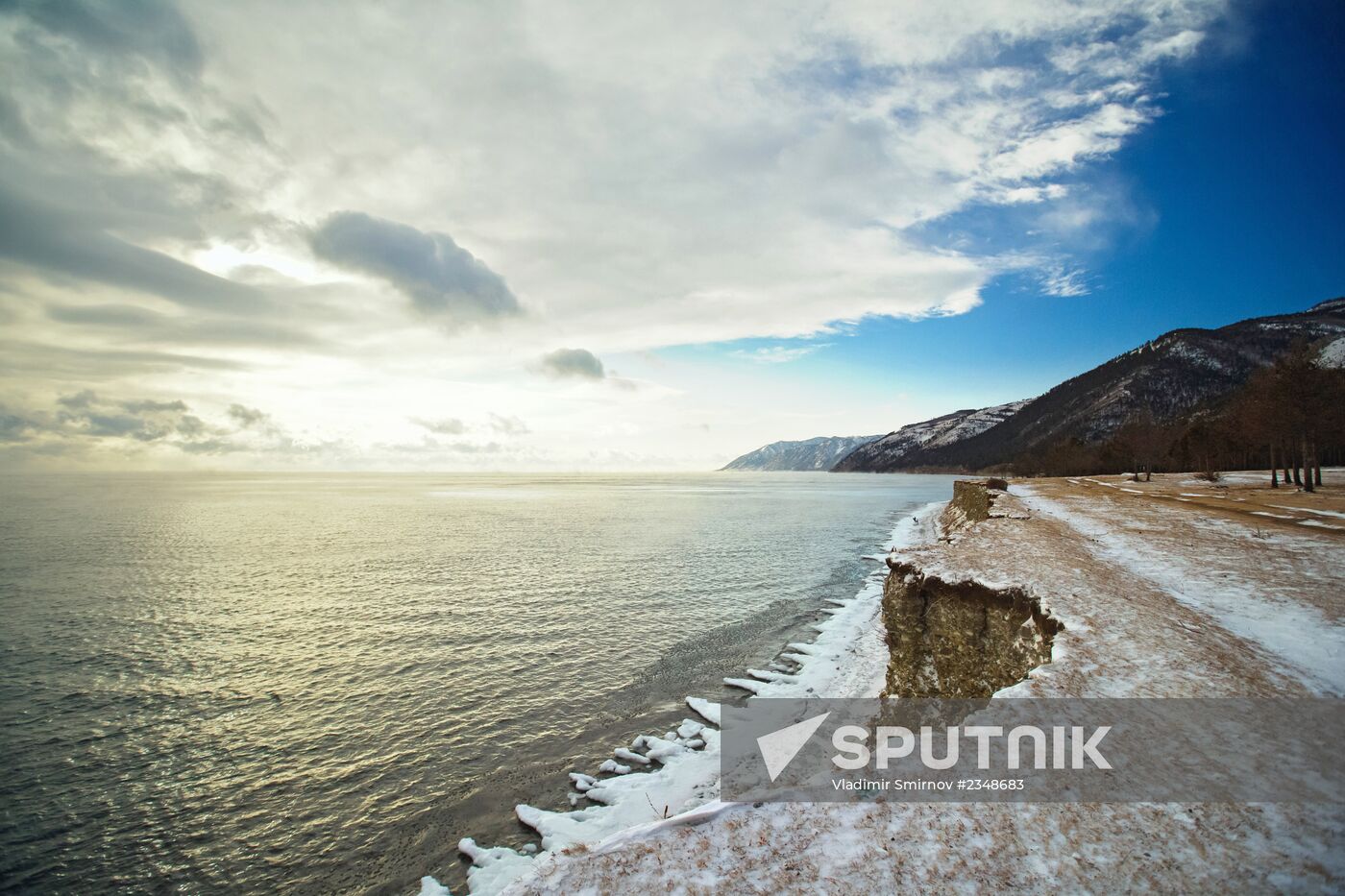 Lake Baikal in winter