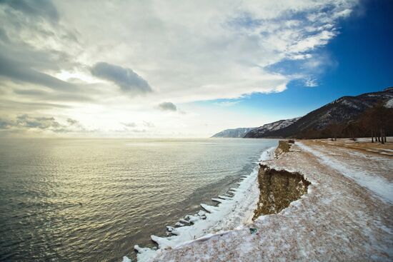 Lake Baikal in winter