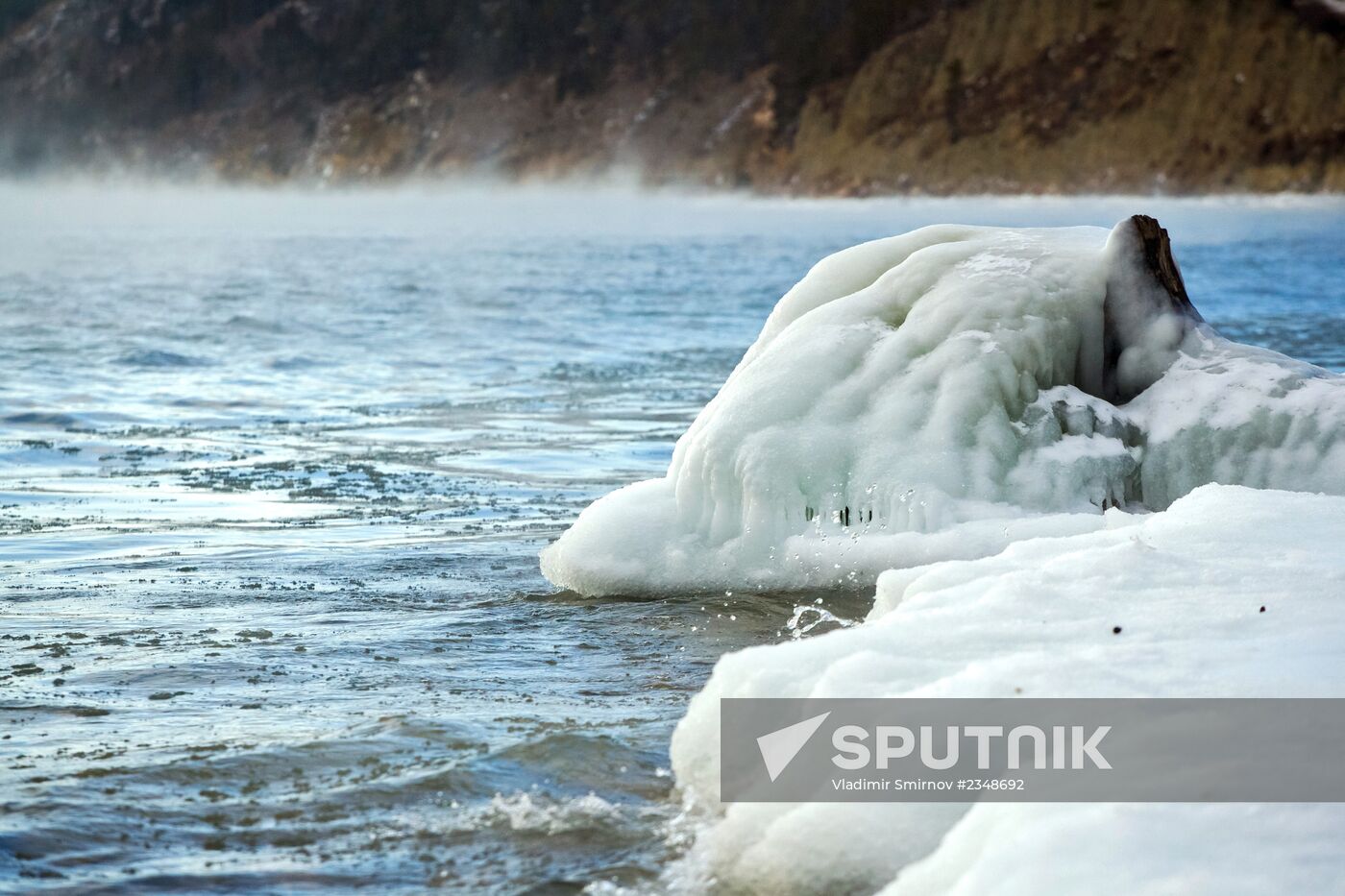Lake Baikal in winter