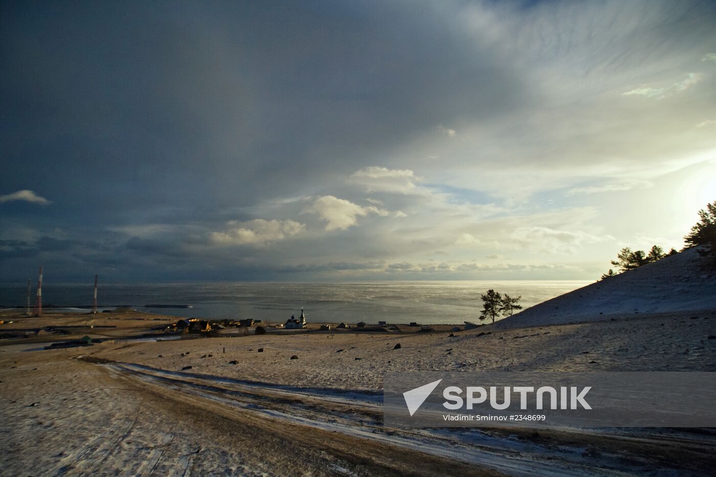 Lake Baikal in winter