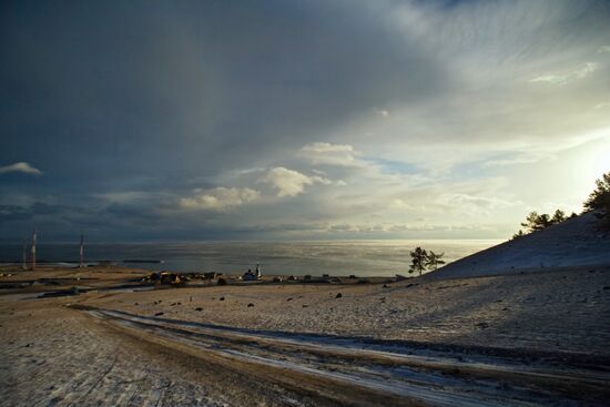 Lake Baikal in winter