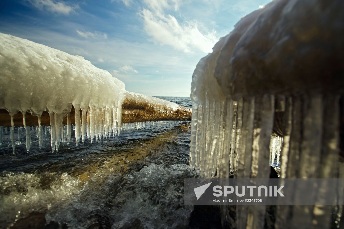 Lake Baikal in winter
