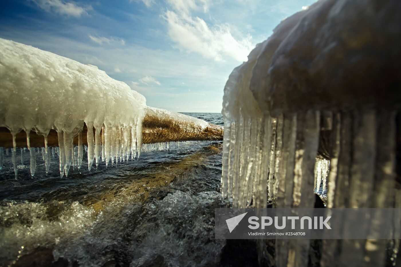 Lake Baikal in winter