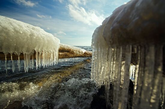 Lake Baikal in winter