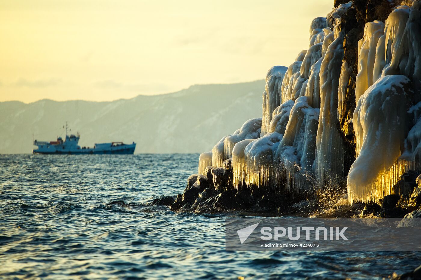 Lake Baikal in winter