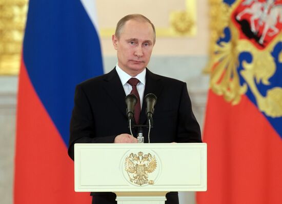 Presentation of credentials to President Vladimir Putin in the Kremlin