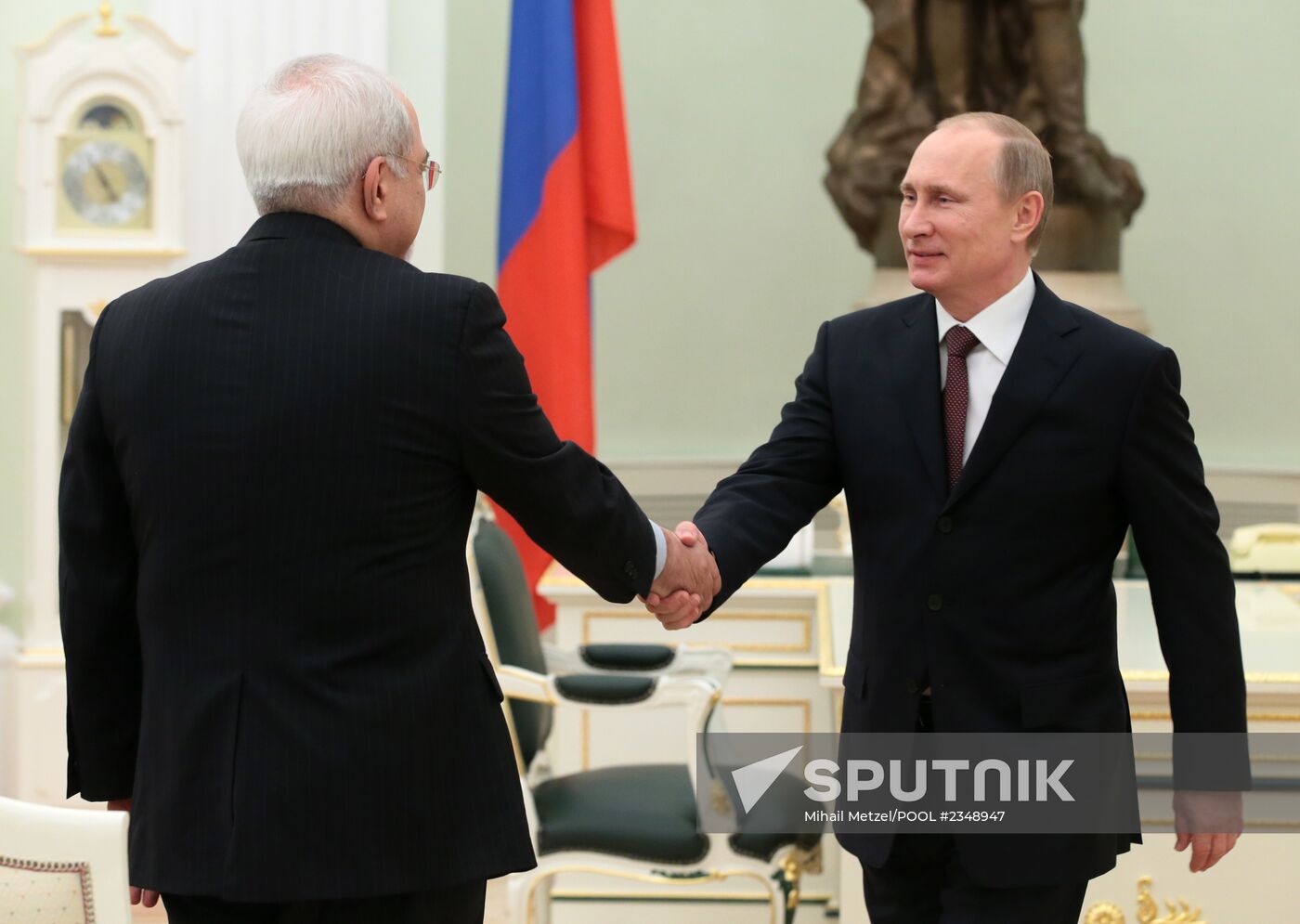 Vladimir Putin receives in Kremlin Javad Zarif
