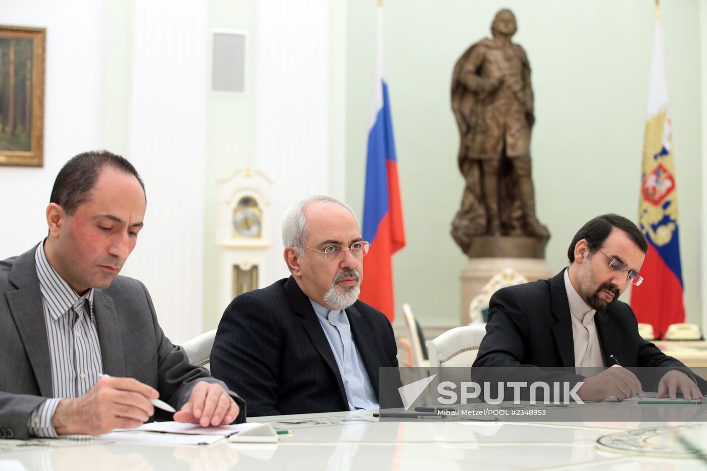 Vladimir Putin receives in Kremlin Javad Zarif
