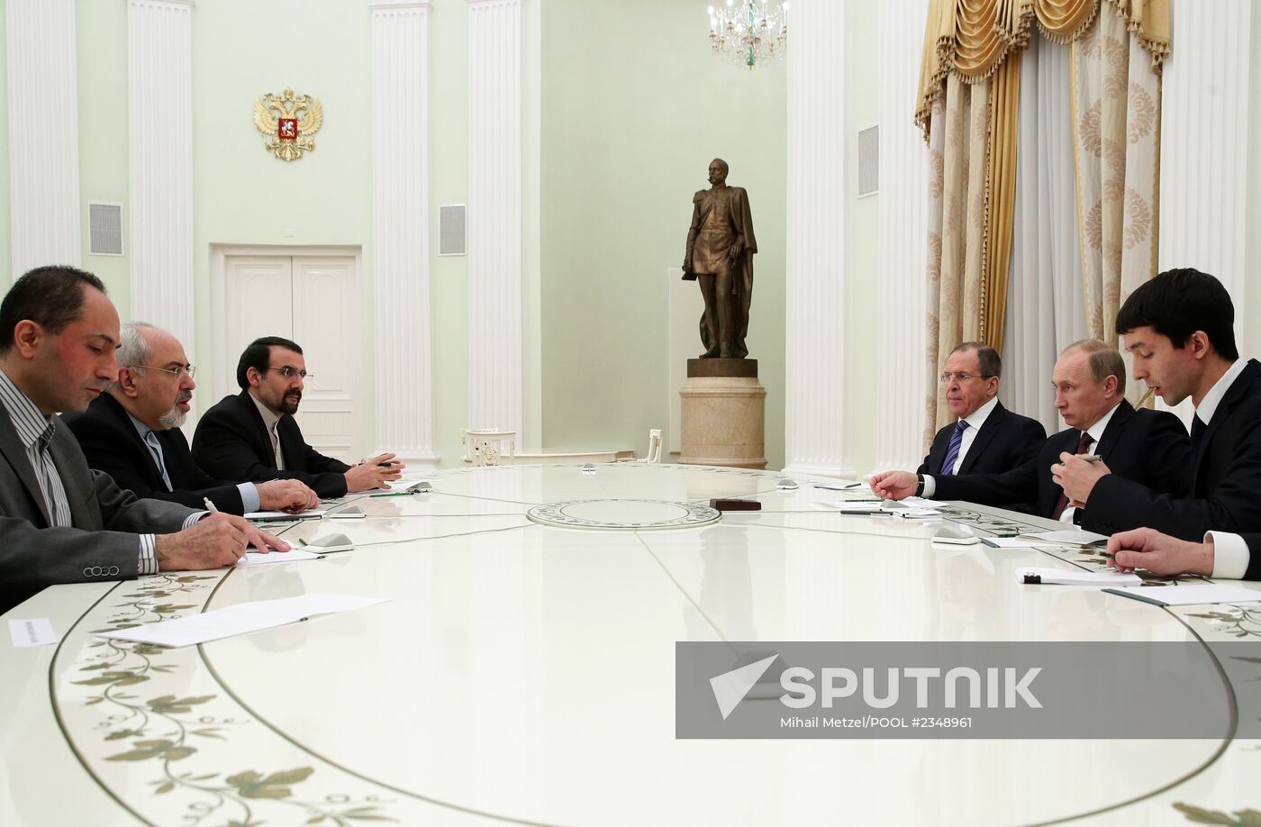 Vladimir Putin receives Mohammad Javad Zarif in the Kremlin