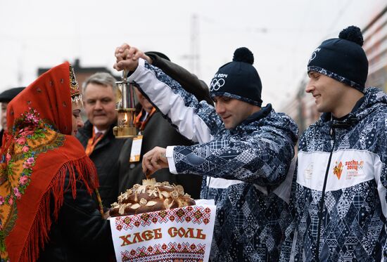 Olympic Torch Relay. Belgorod