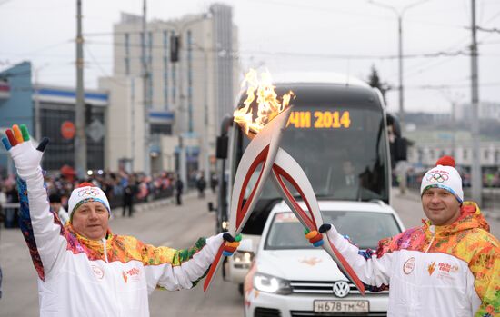 Olympic Torch Relay. Belgorod